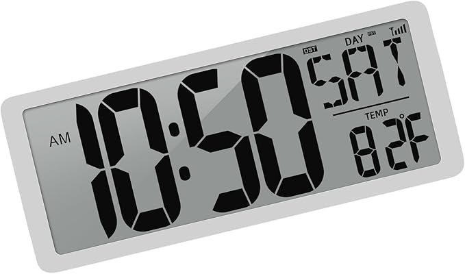 Large Digital clock with Temperature