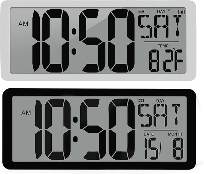 Large Digital clock with Temperature