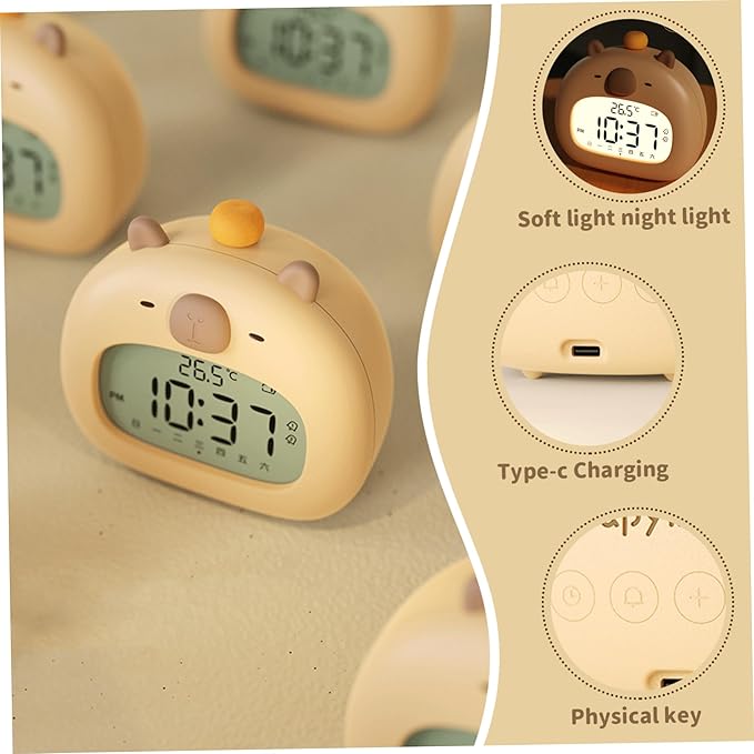 Capybara Clock Table Desk Clock