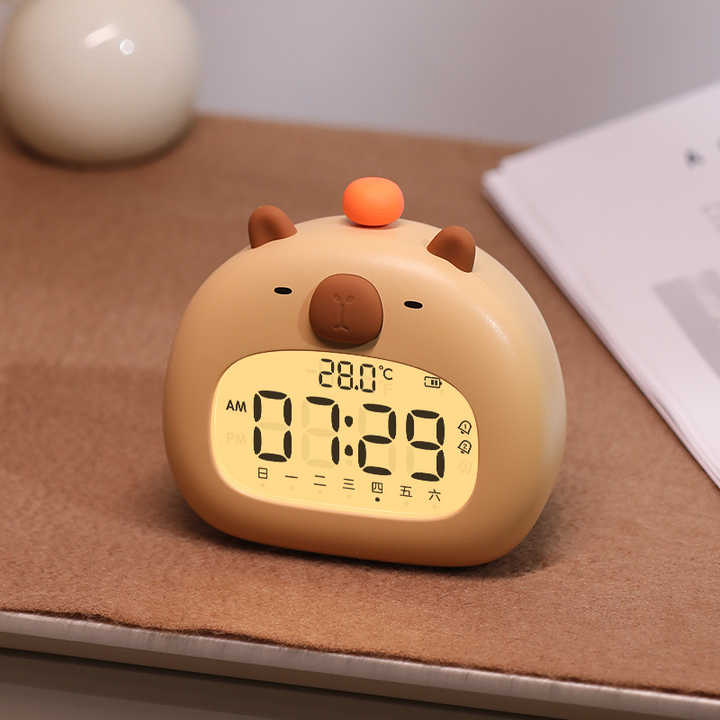 Capybara Clock Table Desk Clock