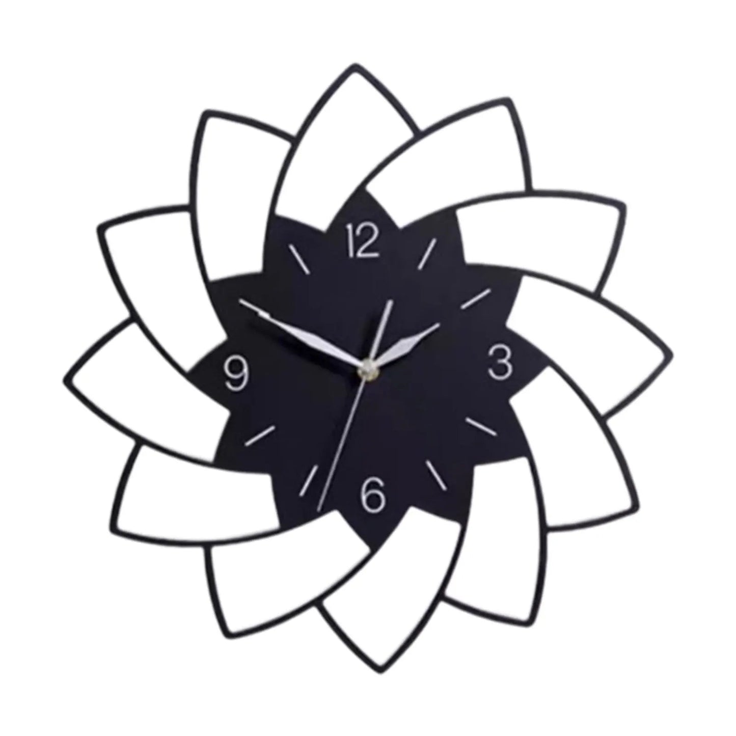 Flower shape wall clock