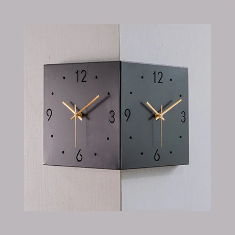 Angled one corner clock