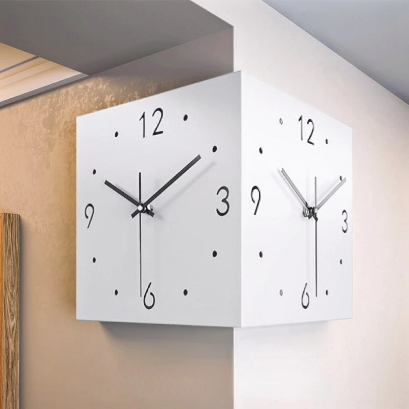 Angled one corner clock