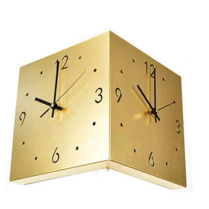 Angled one corner clock