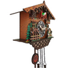 Wooden cuckoo wall clock with classic birdhouse design, hourly bird chime, natural wood finish, and easy-to-read display – charming decorative clock for kids' rooms, play areas, or rustic living spaces