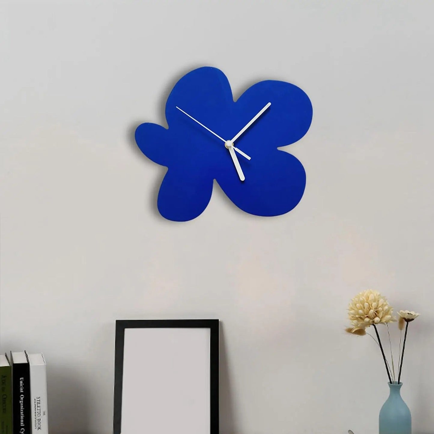 Flower wall clock