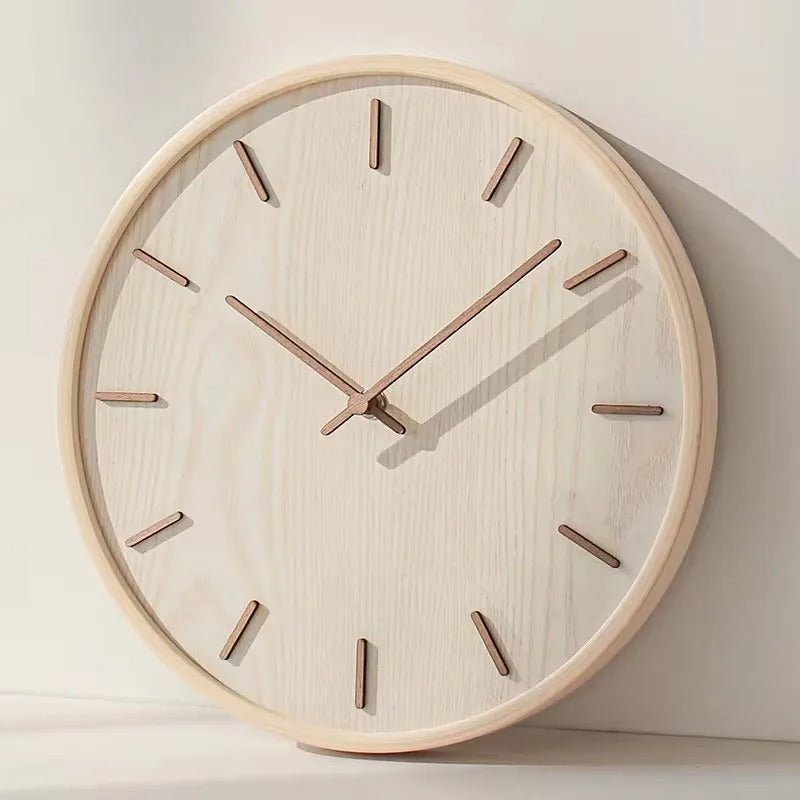 Japanese muted wall clock