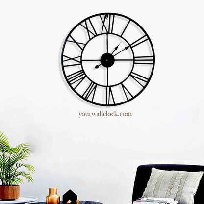 Large Silent Black or Gold Wall clock