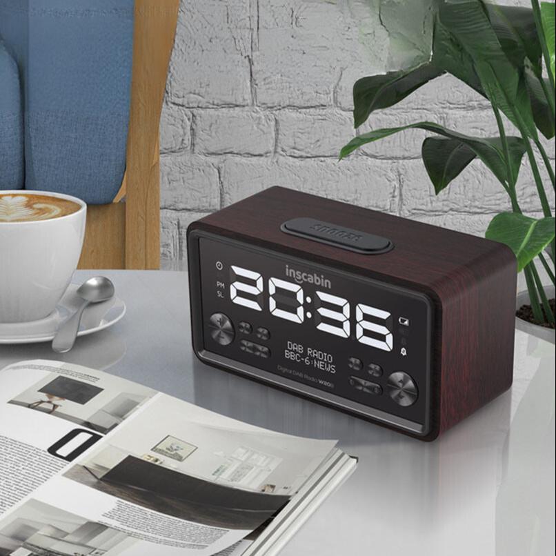 Alarm Clock Radio with Wireless Charging