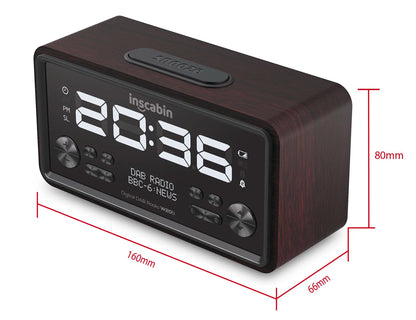 Alarm Clock Radio with Wireless Charging