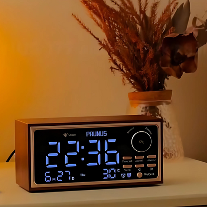 Wooden Radio Alarm Clock