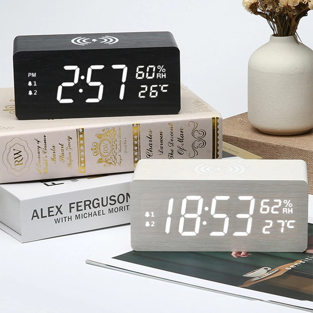 Wireless charging Alarm Clock